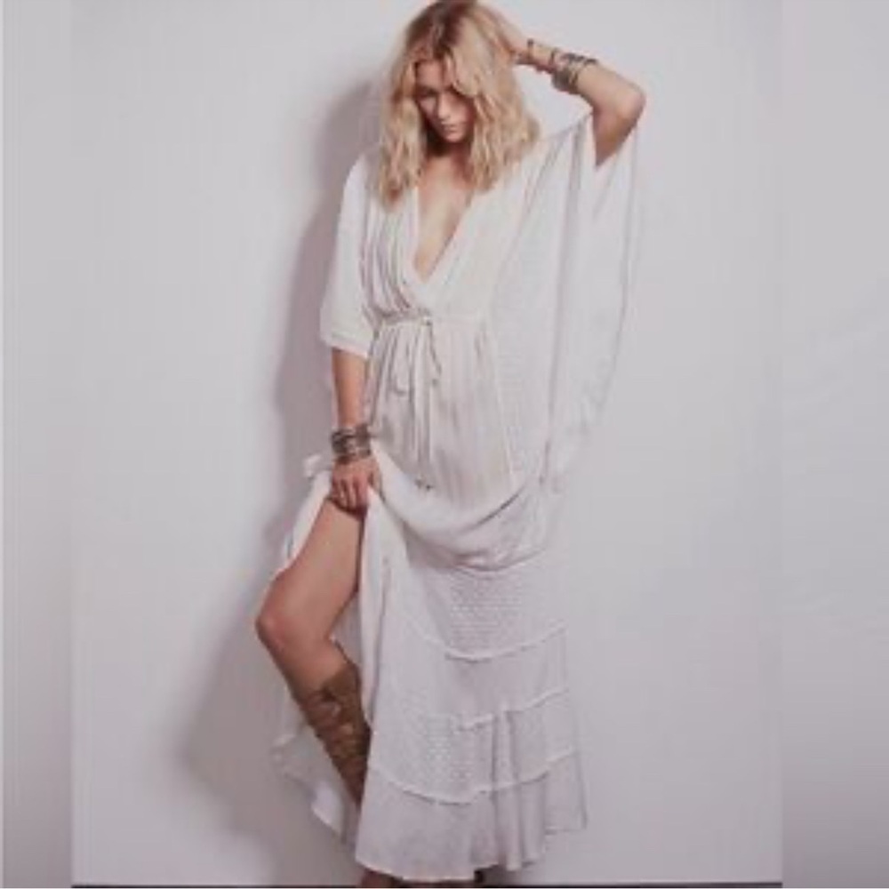 Free People Off-White Swim Cover-Up